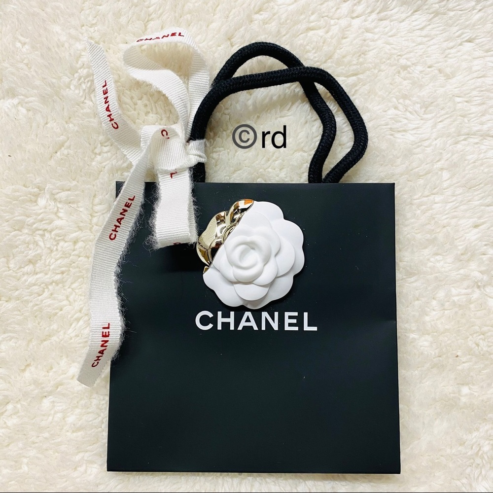 Chanel Holiday Special Hard Camellia bag & Ribbon